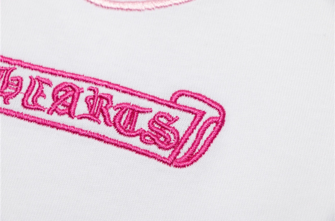 White, Pink and Black T Shirts