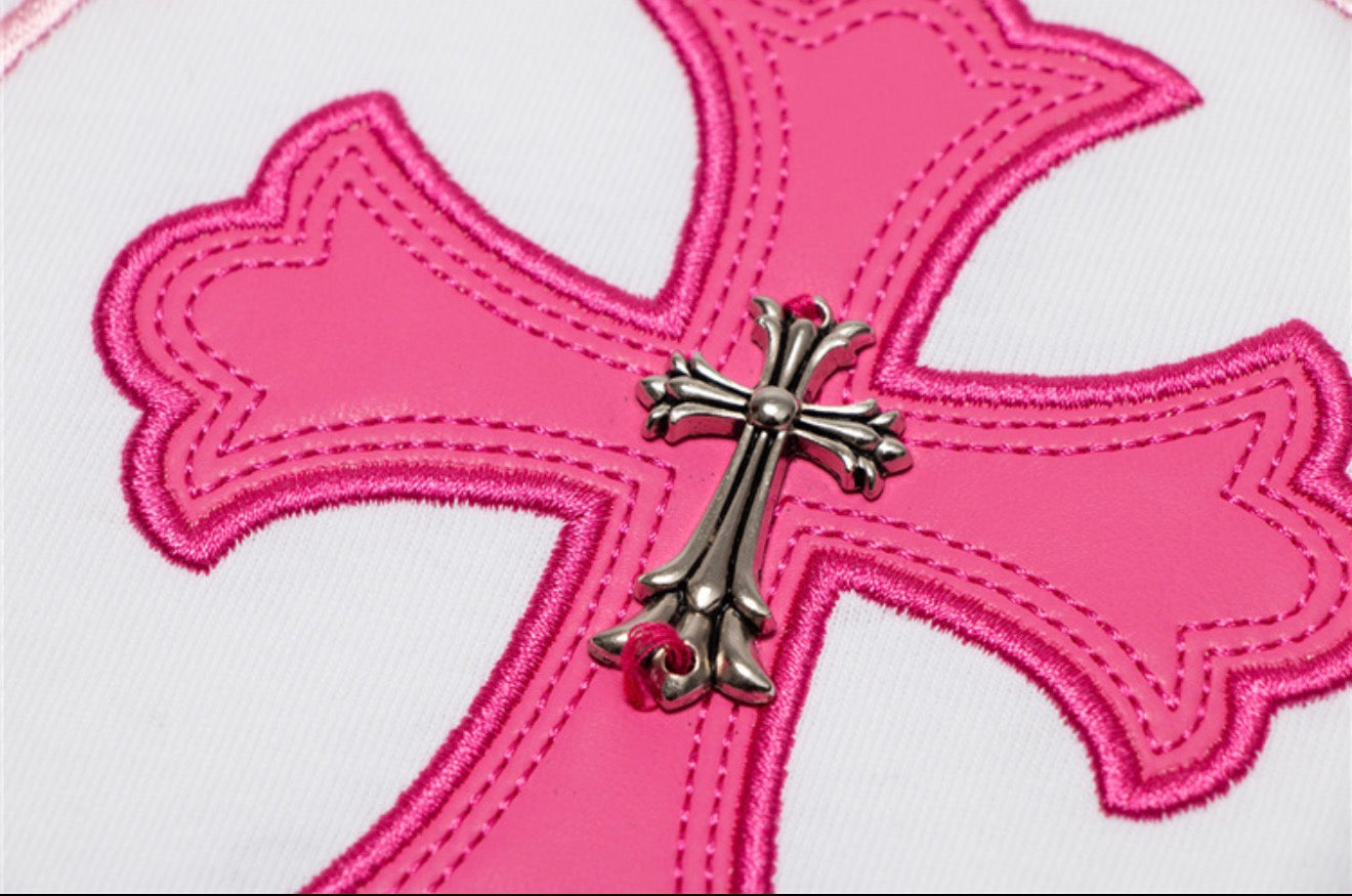 White, Pink and Black T Shirts