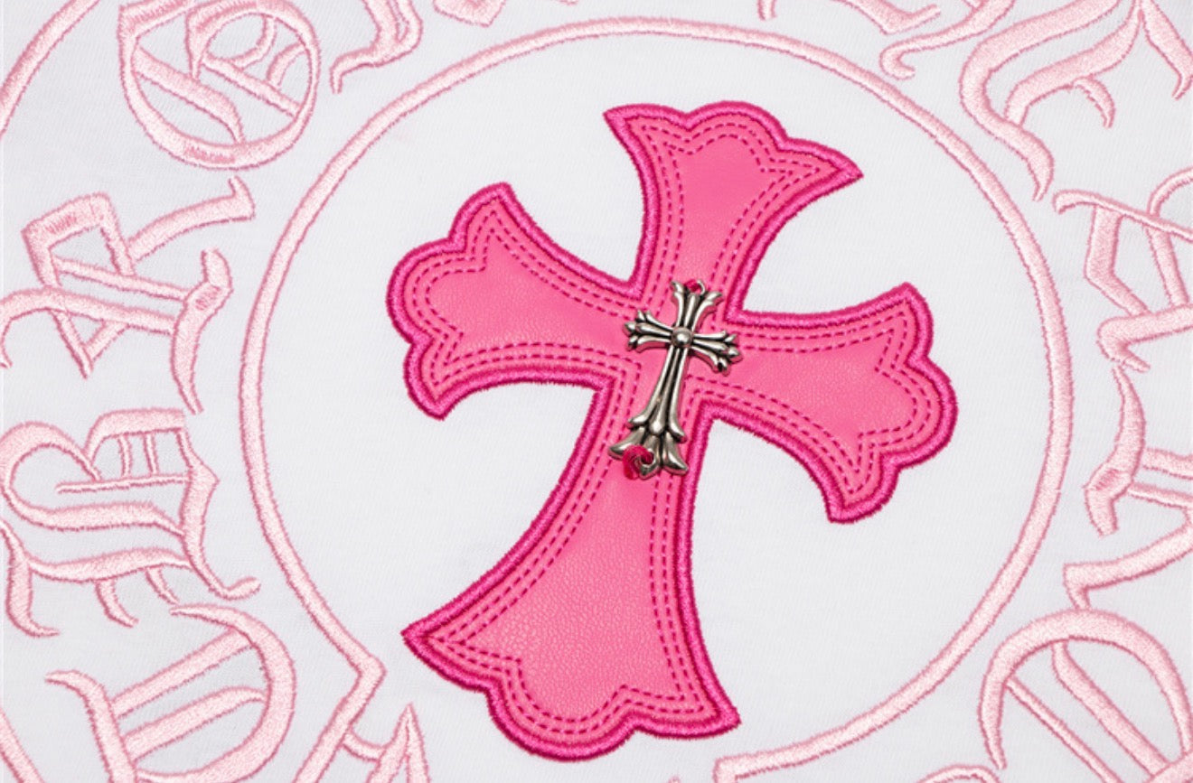 White, Pink and Black T Shirts