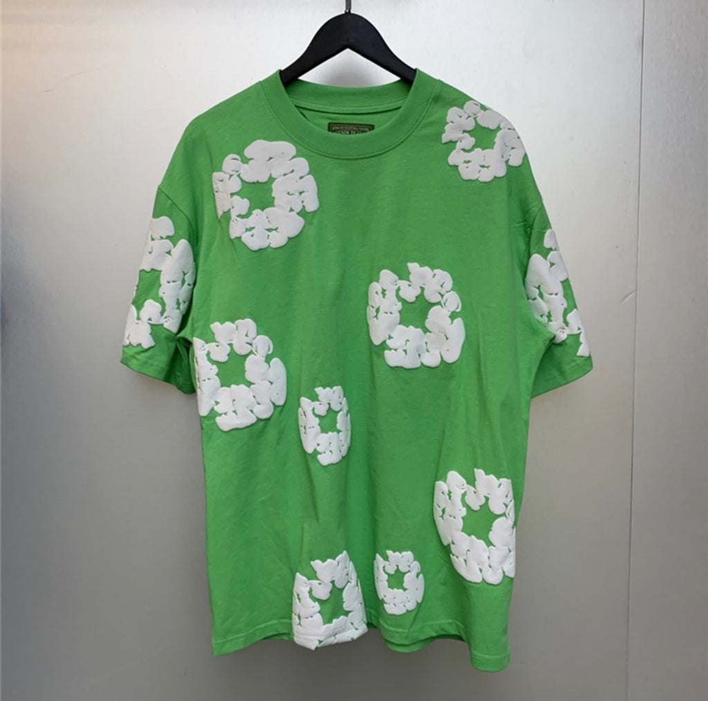 Black, Grey, Blue, Green and Red Shirts