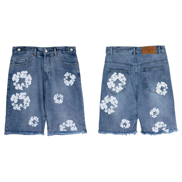 Blue & Black Jean Short's
