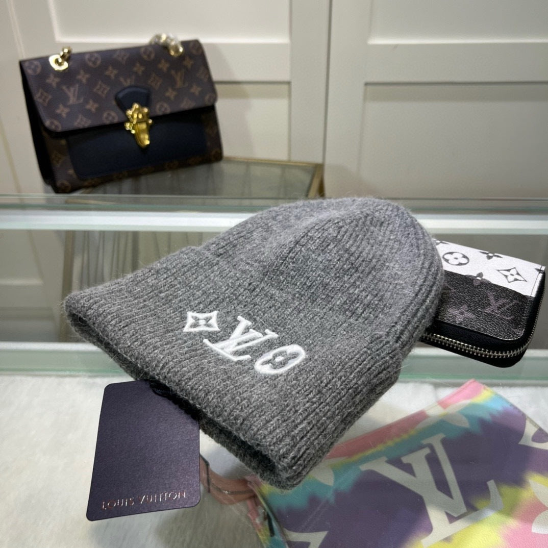 Gray LV Beanie