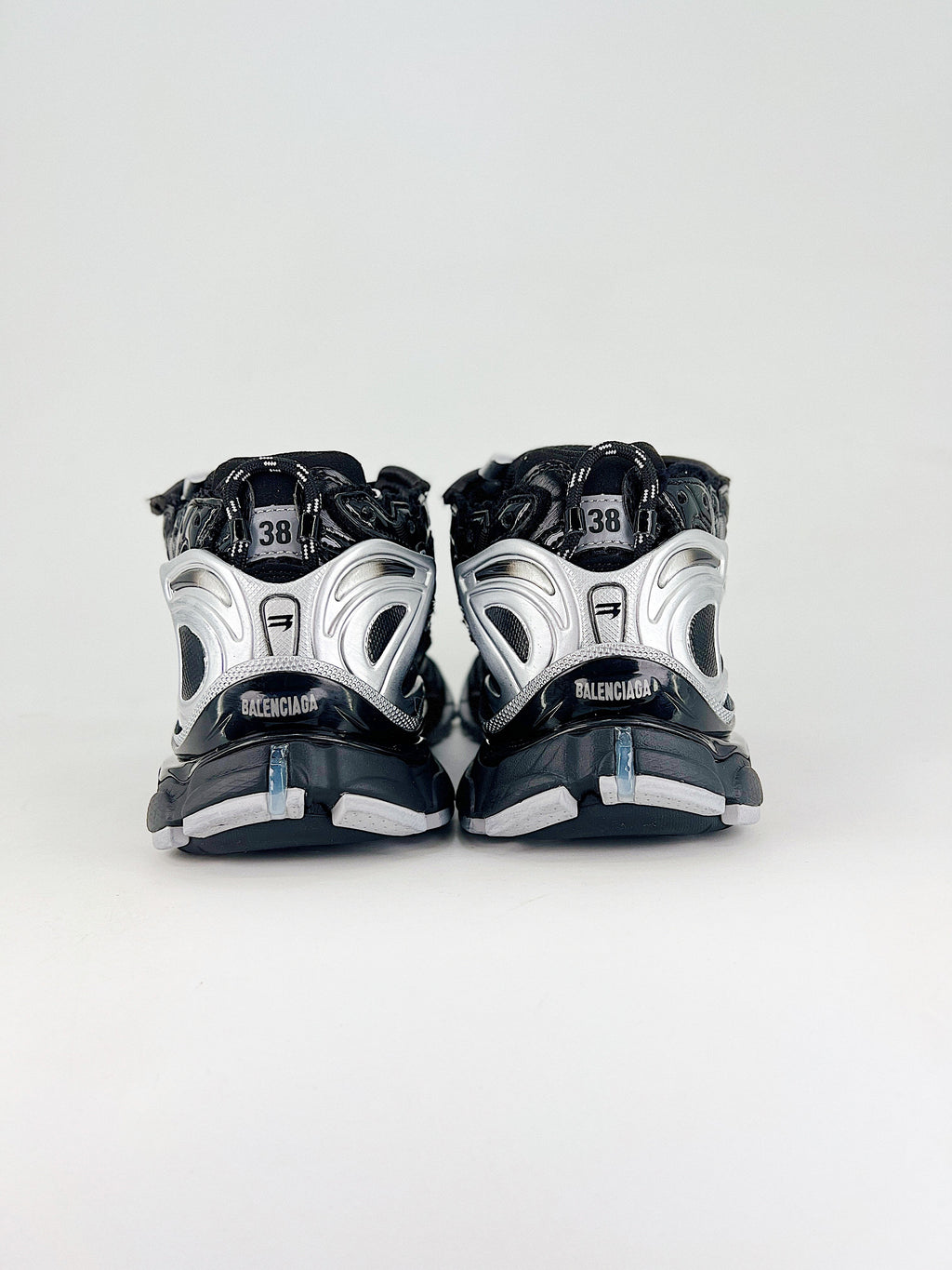 B Black & White Shoe