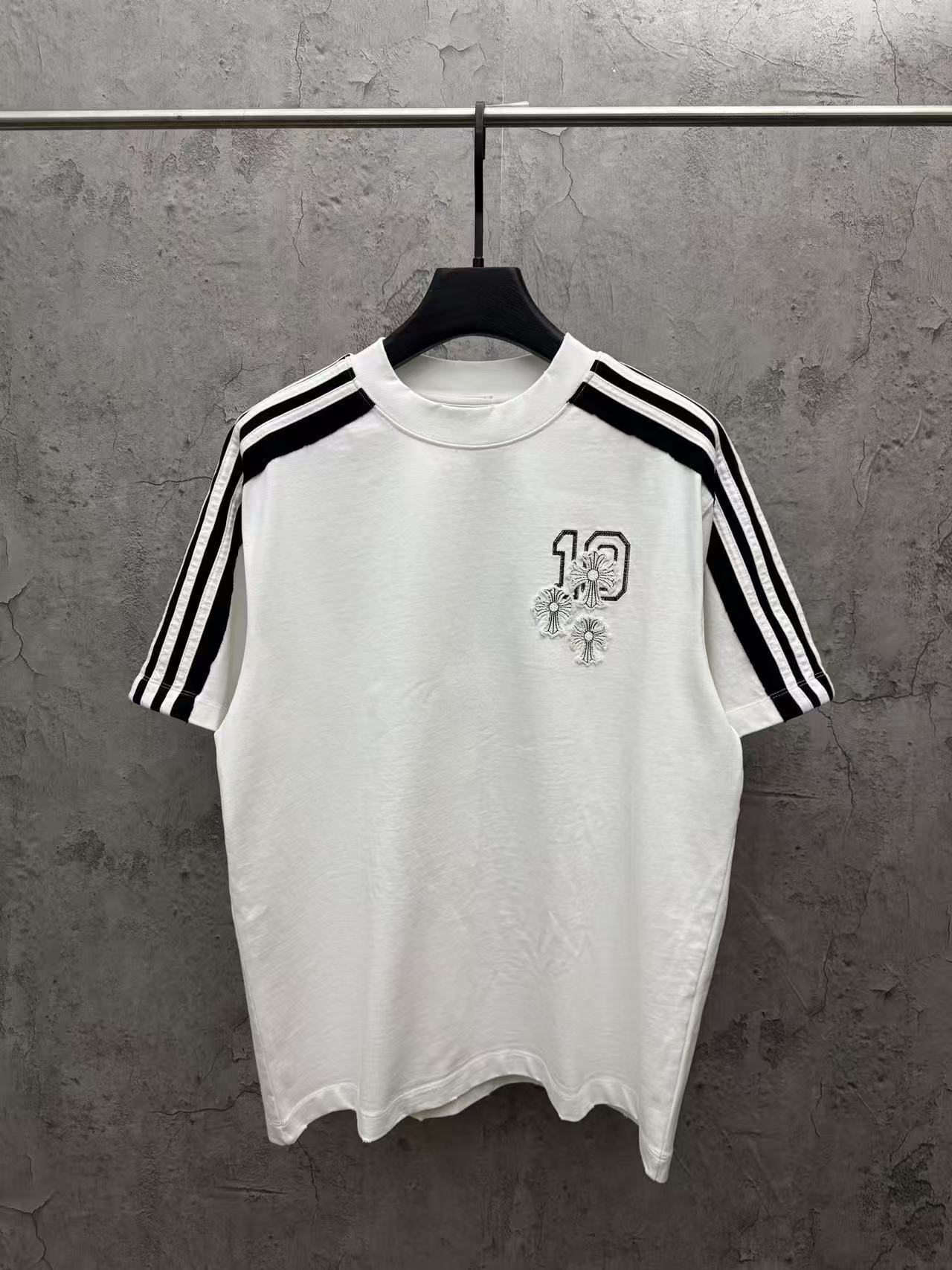 CH White Stripe T Shirt